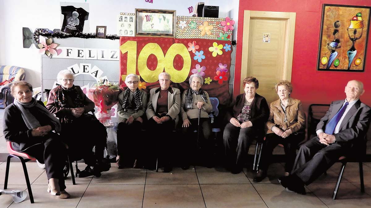 Una imagen de la celebración del centenario de la ‘abuela Tomasa’.