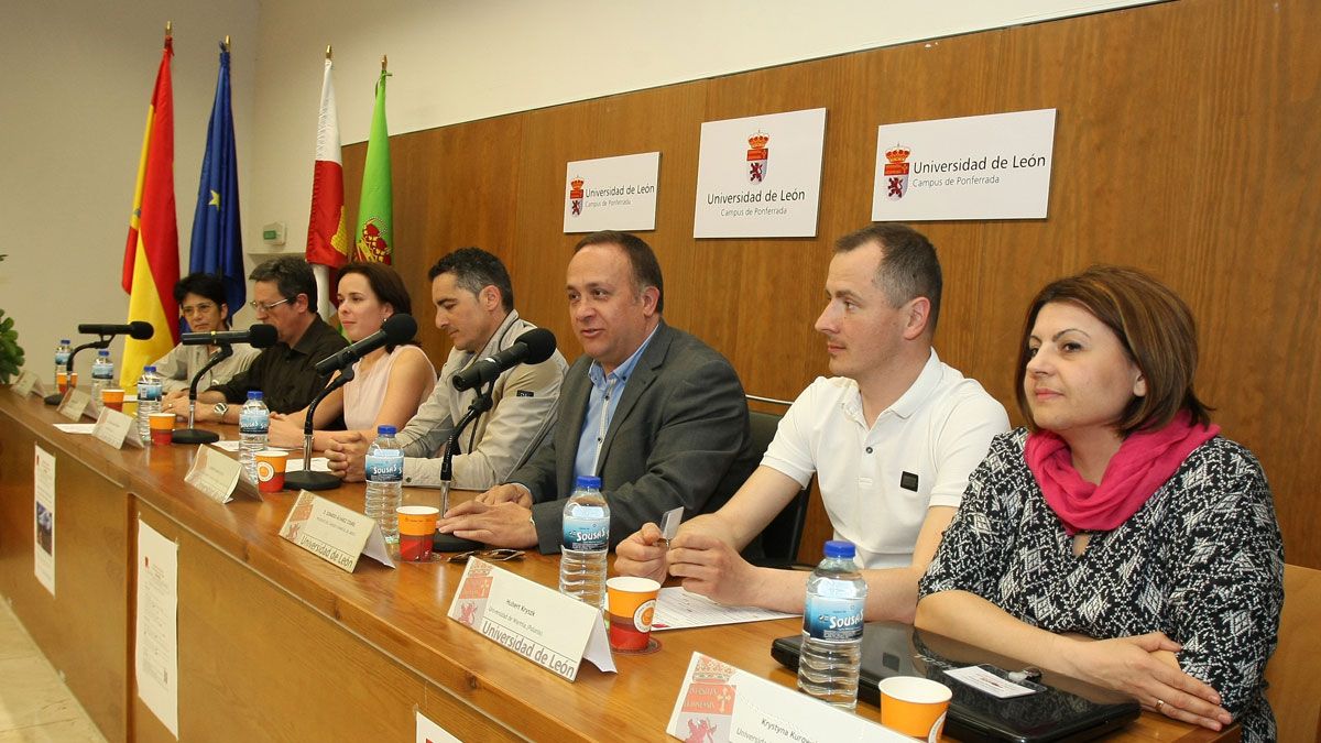 Inauguración de la primera Semana Internacional del Campus de Ponferrada, este martes. | CÉSAR SÁNCHEZ (ICAL)