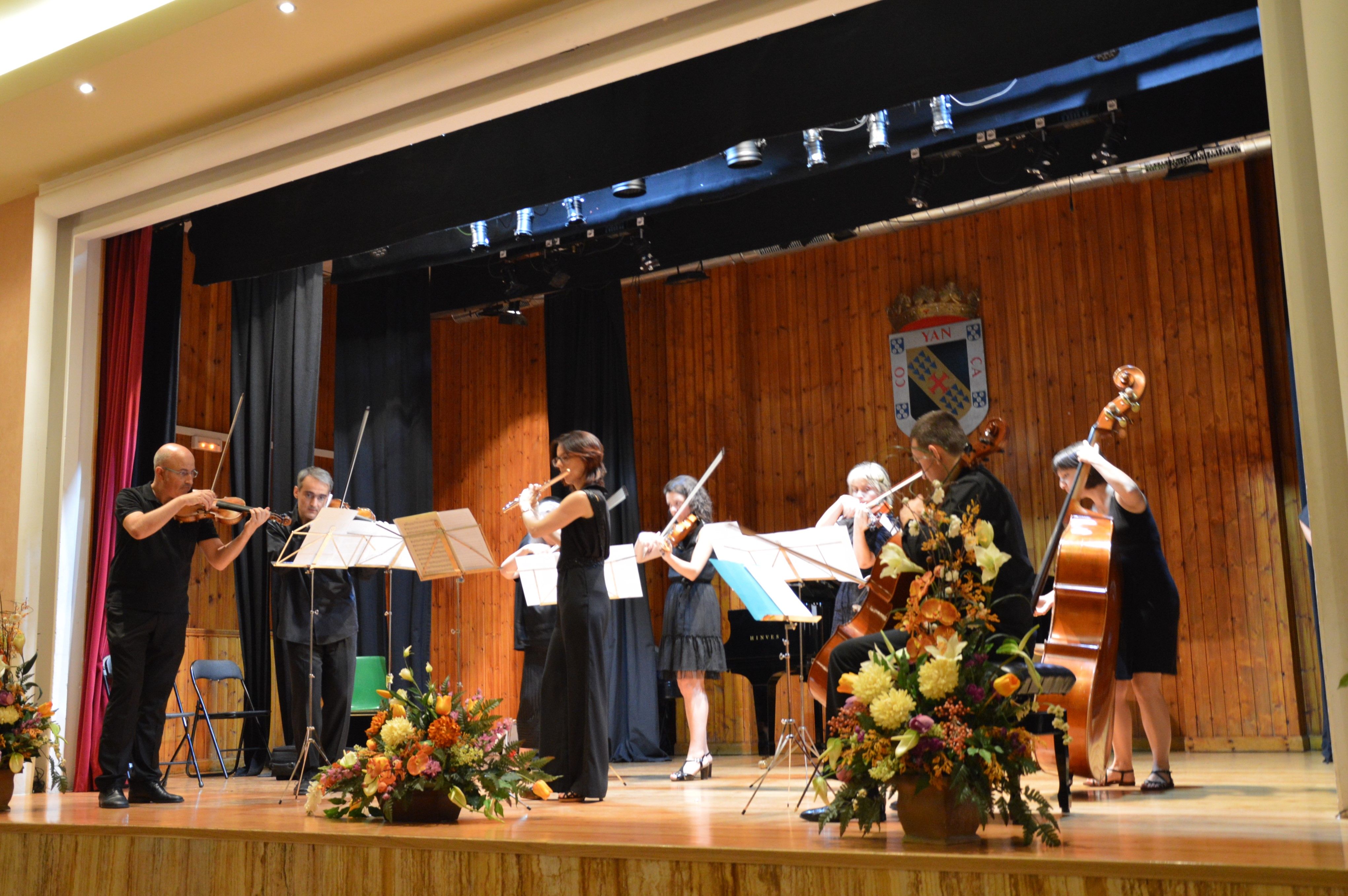 Los profesores participantes en el concierto inaugural del curso. | L.N.C.