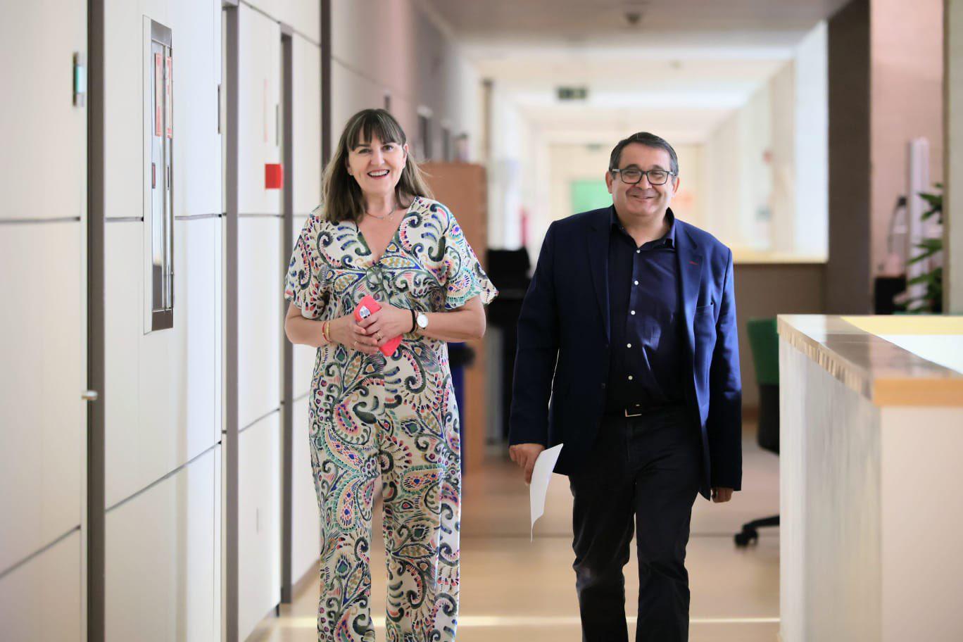 Yolanda Sacristán junto a Juan Luis Cepa en una imagen de archivo. | L.N.C.