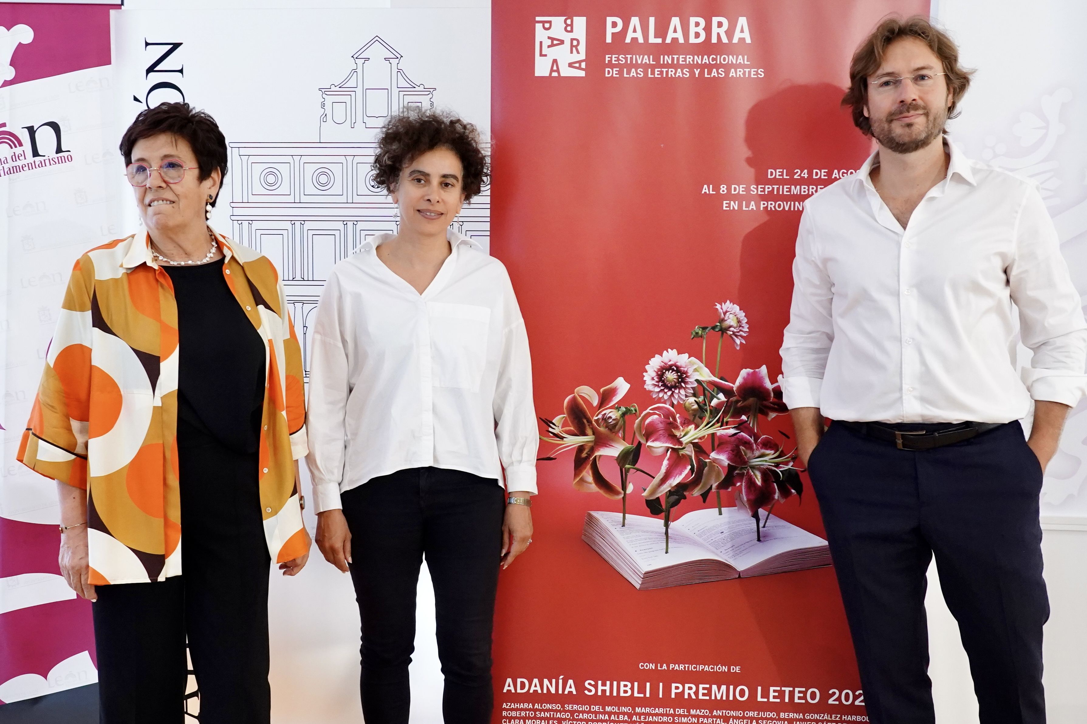 Elena Aguada, Adanía Shibli y Rafael Saravia. | CAMPILLO (ICAL)