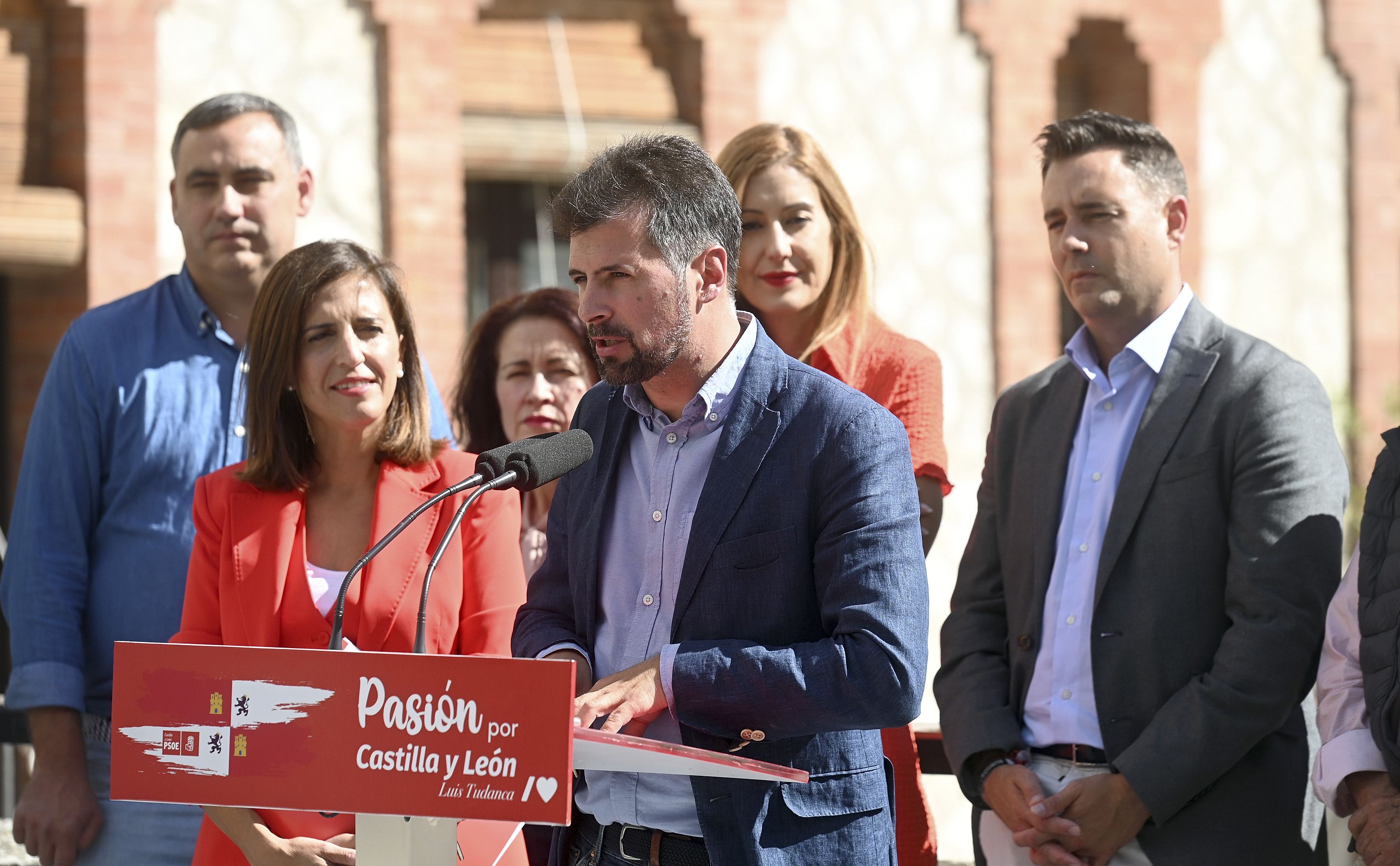 Luis Tudanca en la apertura del curso político en Burgos. | RICARDO ORDÓÑEZ (ICAL)