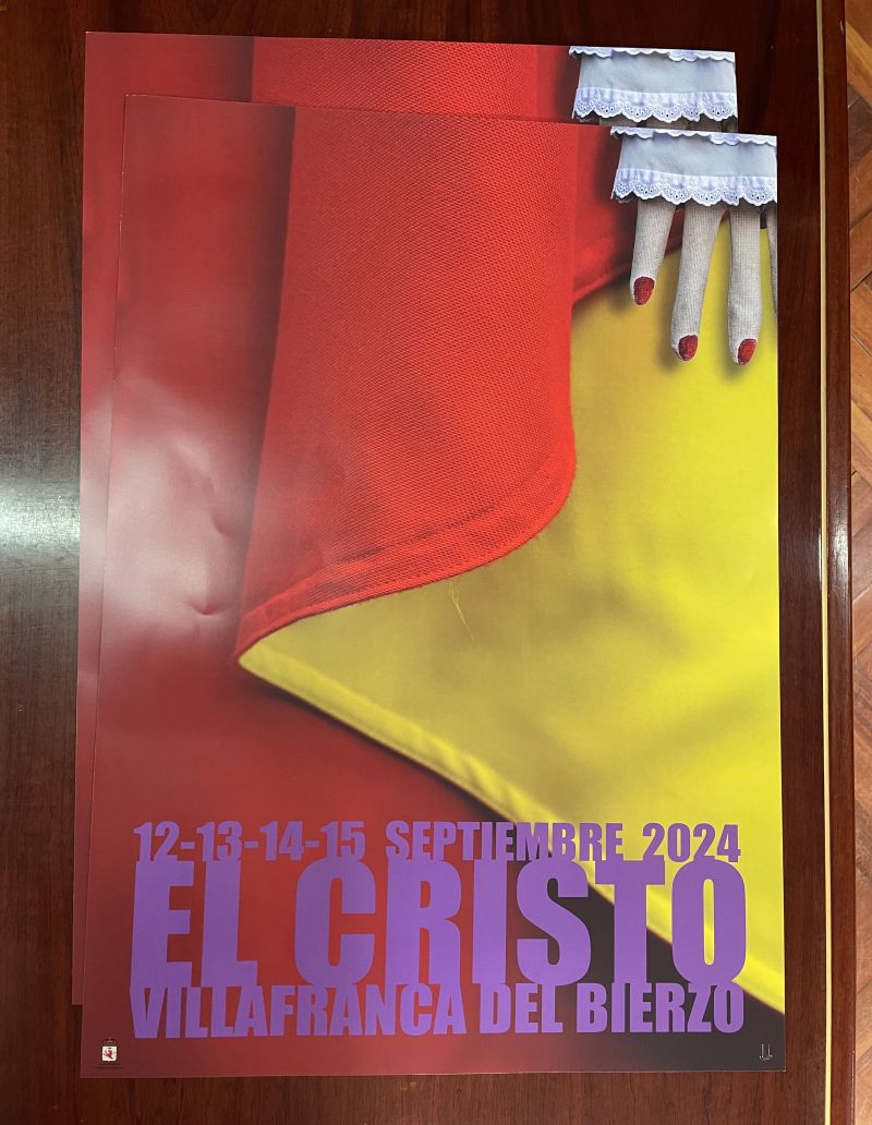 Cartel de las Fiestas de El Cristo 2024 de Villafranca del Bierzo. | JAVIER FERNÁNDEZ Cartel de las Fiestas de El Cristo 2024 de Villafranca del Bierzo. | JAVIER FERNÁNDEZ