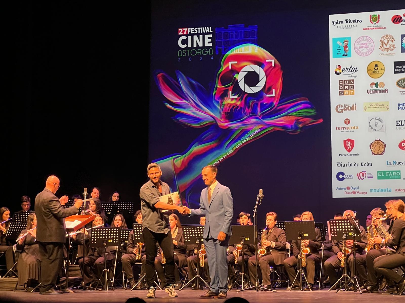 Entrega de premios en el Festival de Cine de Astorga. | L.N.C.