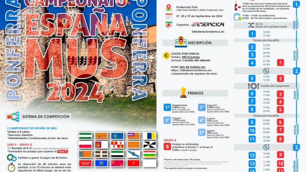 Programa del campeonato. Programa del campeonato.