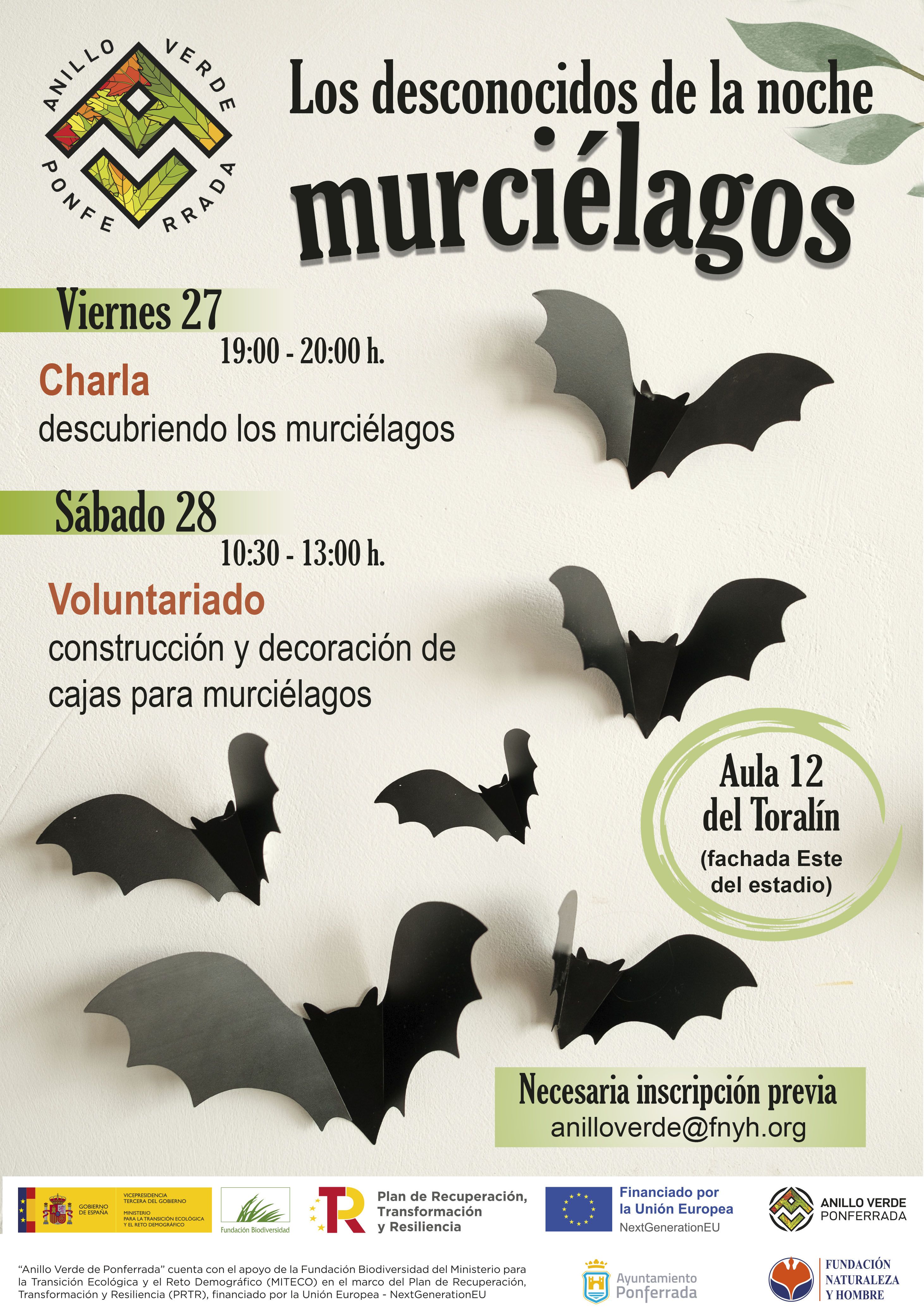 Cartel informativo sobre la actividad. 
