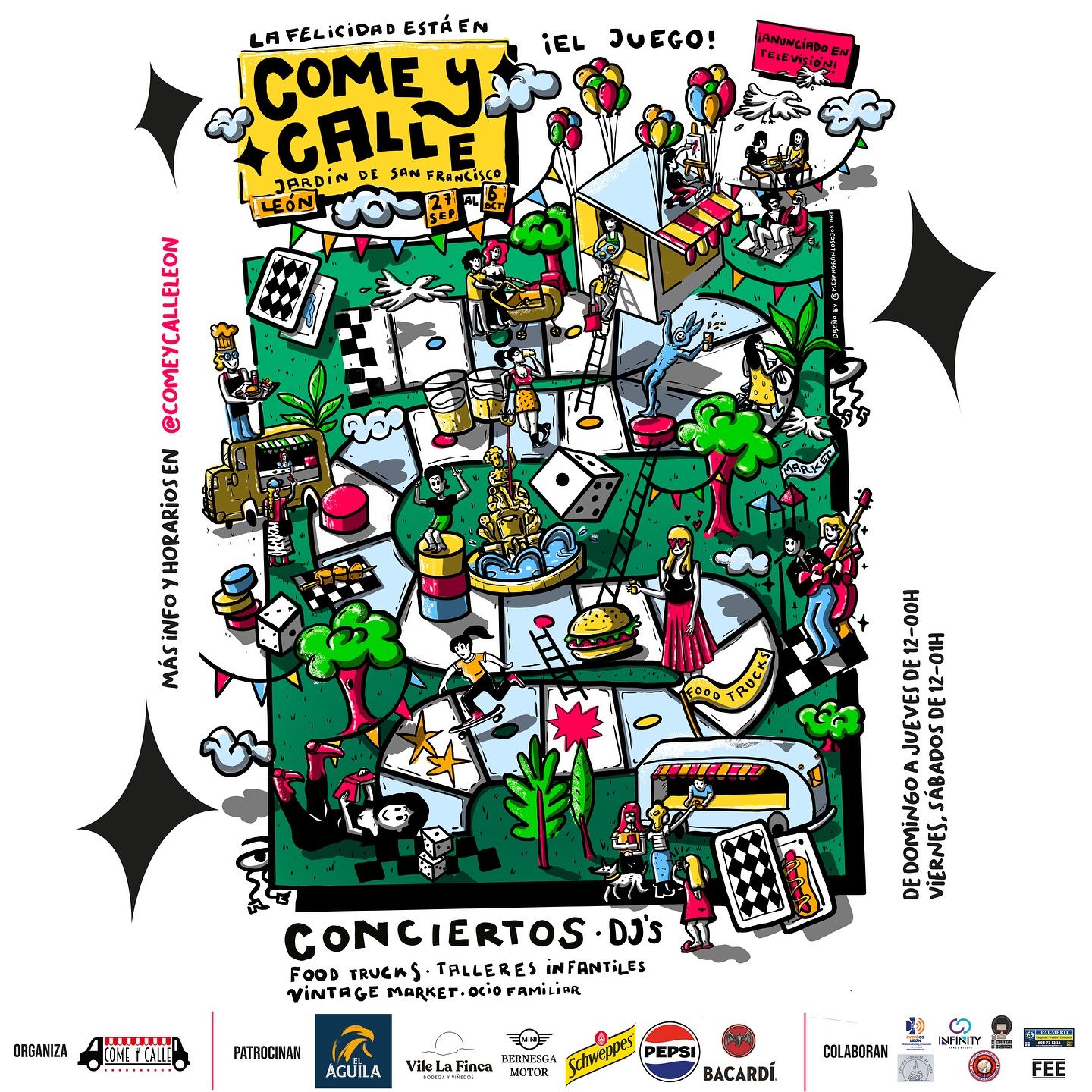 Cartel anunciador del Come y Calle San Froilán 2024.