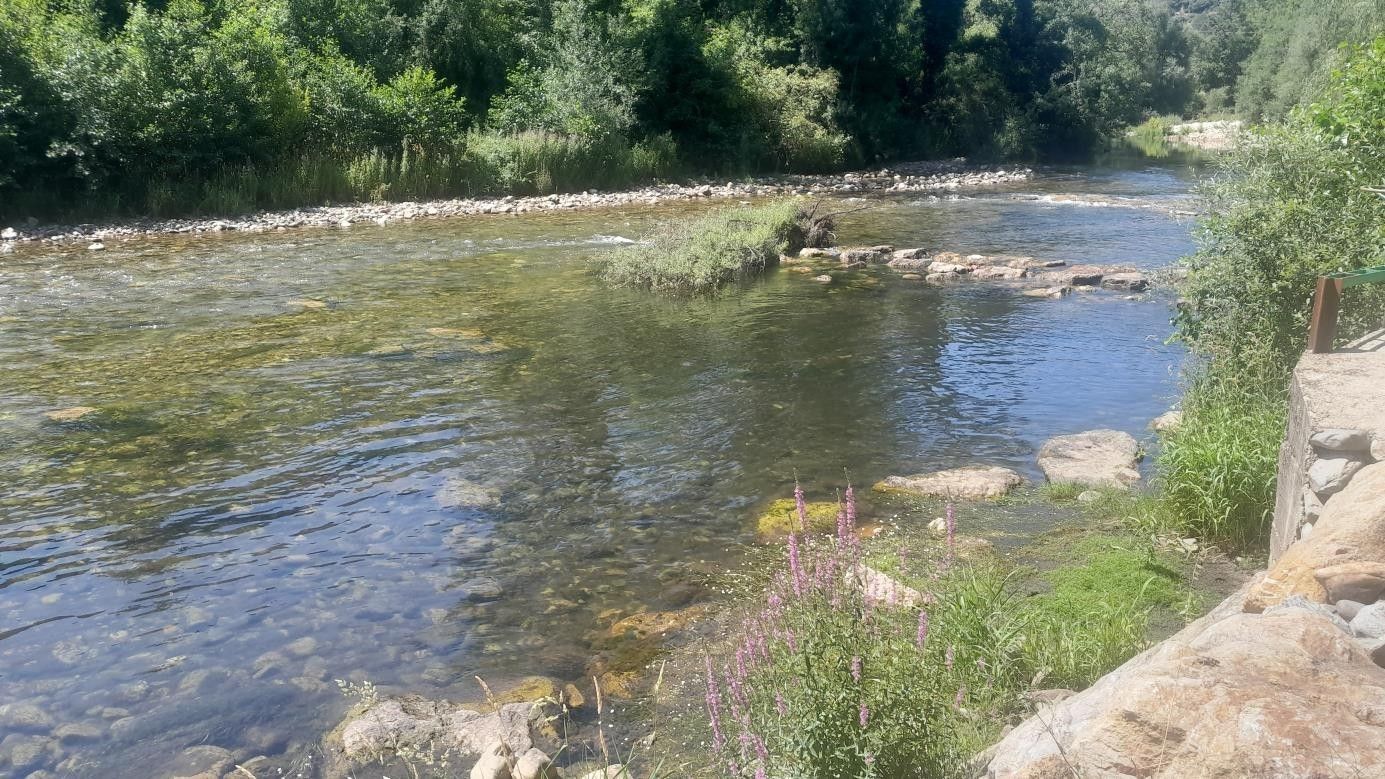 Río Burbia a la altura de Corullón.