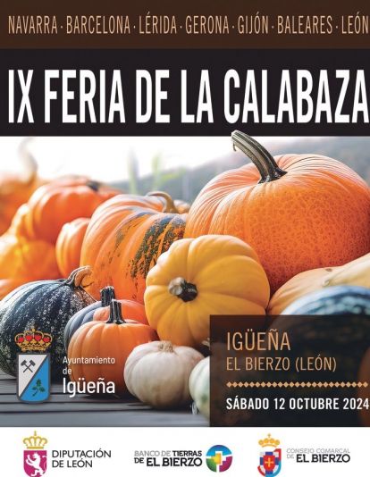 Cartel de la IX Feria de la Calabaza de Igüeña. Cartel de la IX Feria de la Calabaza de Igüeña.