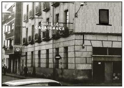 Fachada del edificio donde se ubicaba el local de espectáculo con el nombre de ‘Sala Casablanca’.