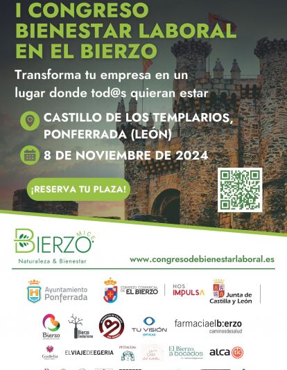 Cartel del I Congreso de Bienestar Laboral en el Bierzo. Cartel del I Congreso de Bienestar Laboral en el Bierzo.