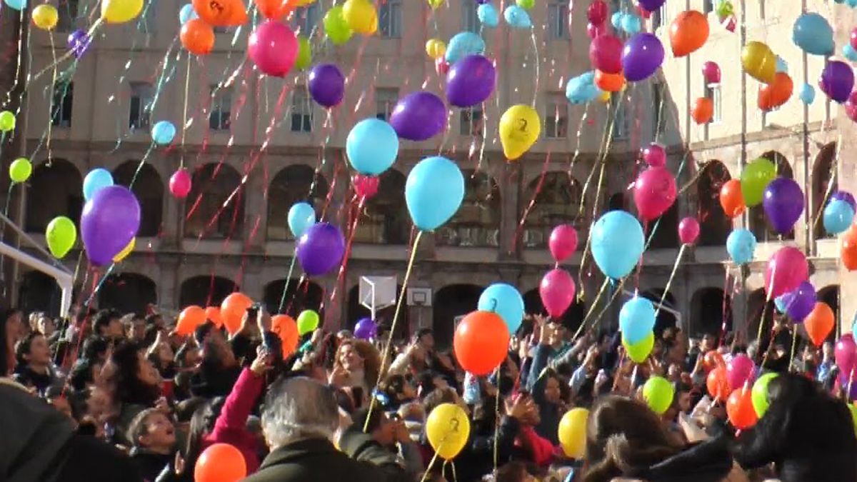 Suelta de globos con regalos, iniciativa de algunas ciudades en las que se inspirará Templarium.