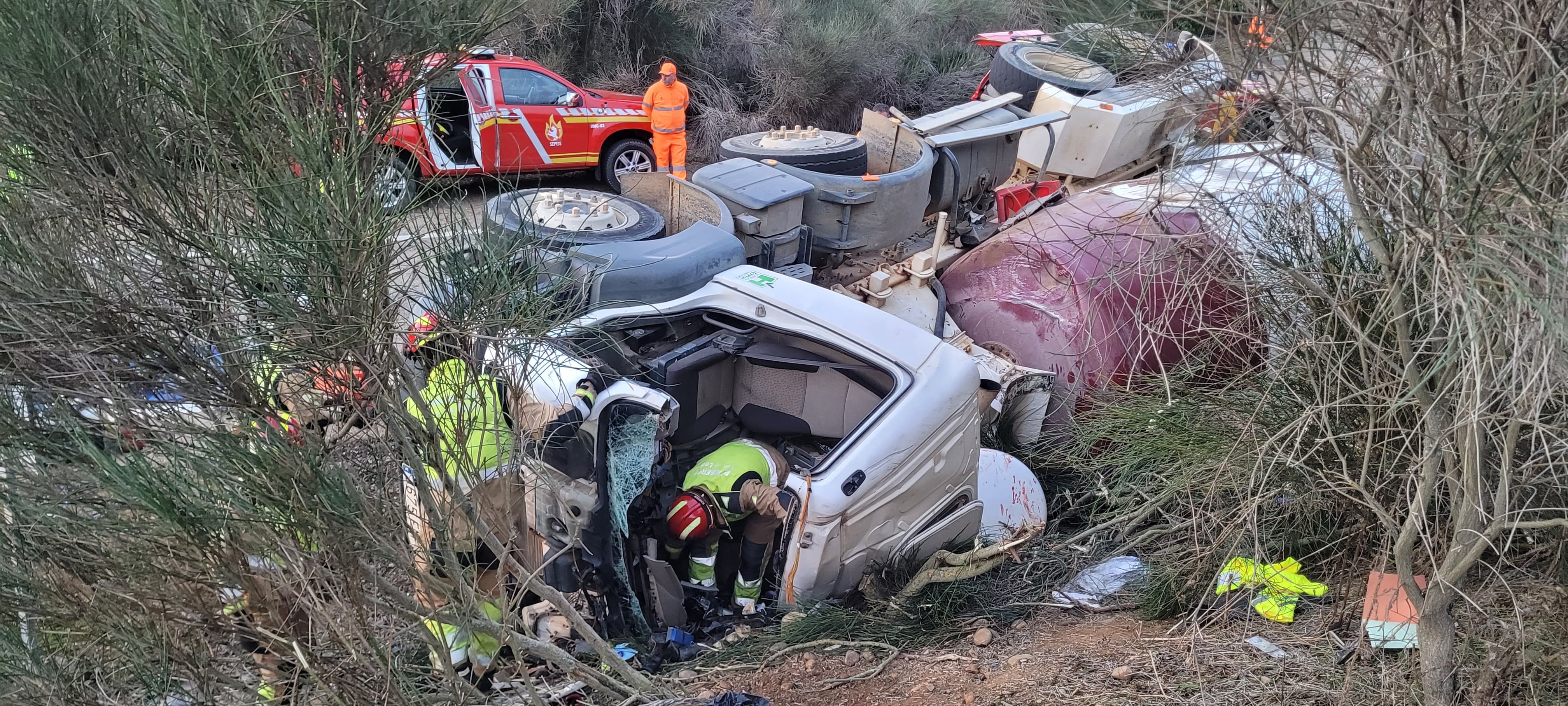 Imagen del siniestro. | BOMBEROS AYTO. DE LEÓN 