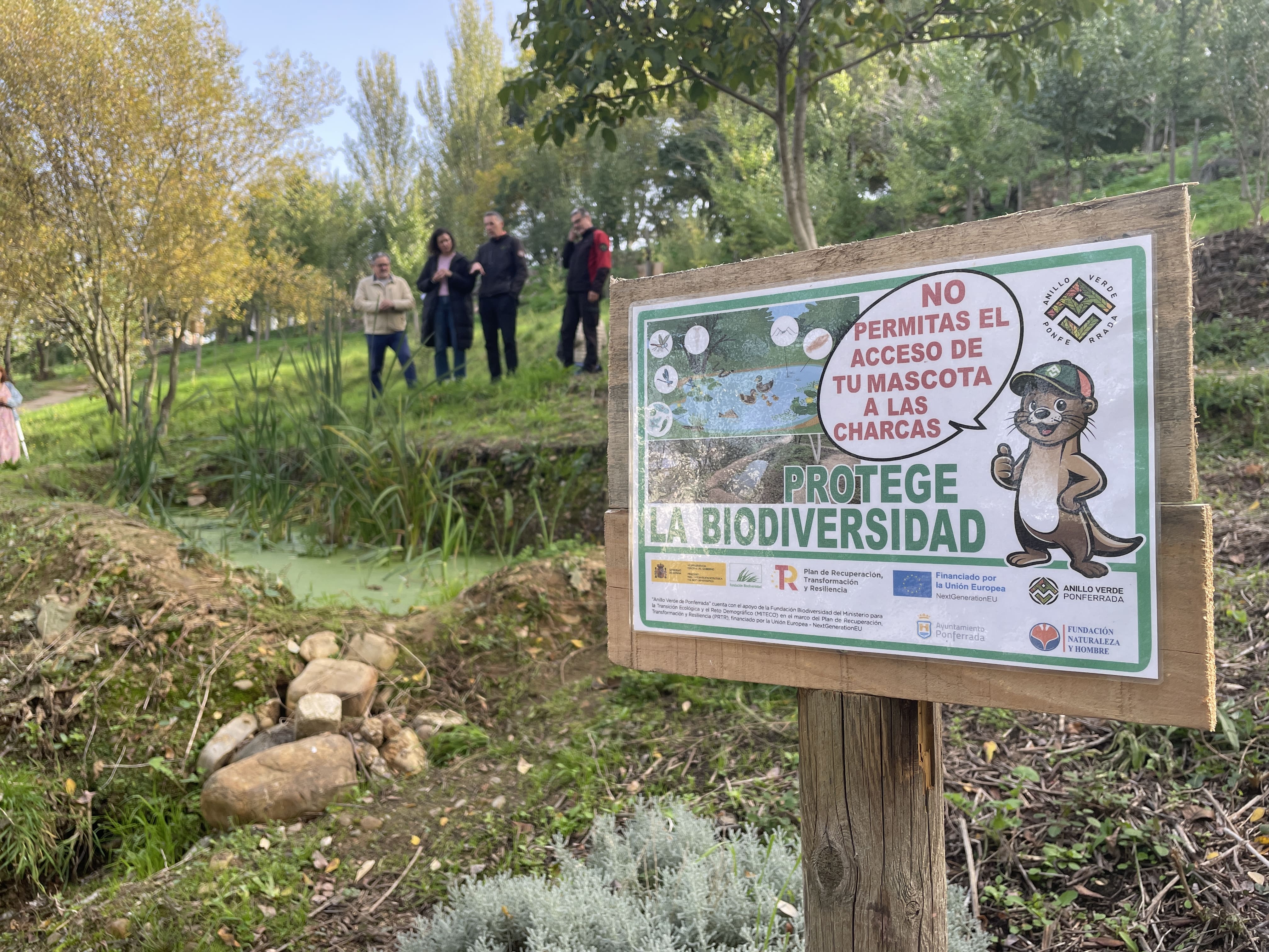 Nueva apariencia de la ladera del Parque del Plantío. | JAVIER FERNÁNDEZ Nueva apariencia de la ladera del Parque del Plantío. | JAVIER FERNÁNDEZ