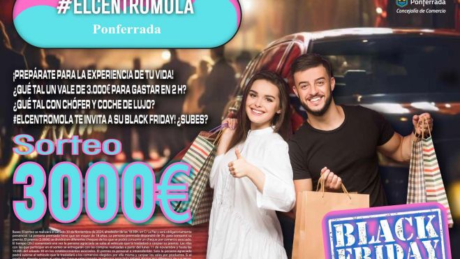 Cartel del Black Friday de la asociación El Centro Mola. Cartel del Black Friday de la asociación El Centro Mola.