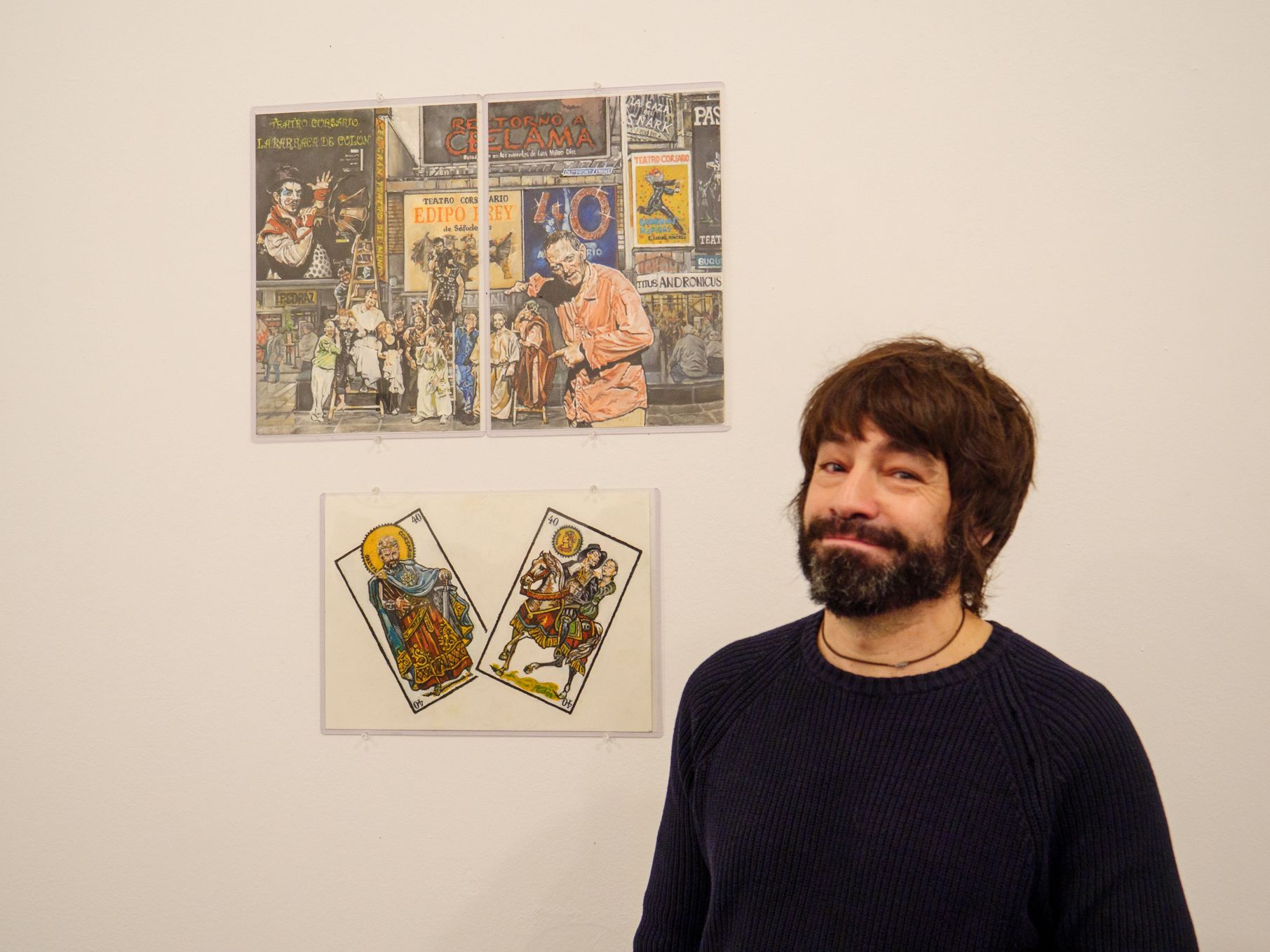 Álvaro Pedraz en una exposición anterior. | VICENTE GARCÍA