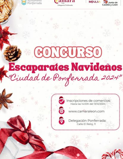 Cartel del concurso de escaparates de Ponferrada. Cartel del concurso de escaparates de Ponferrada.