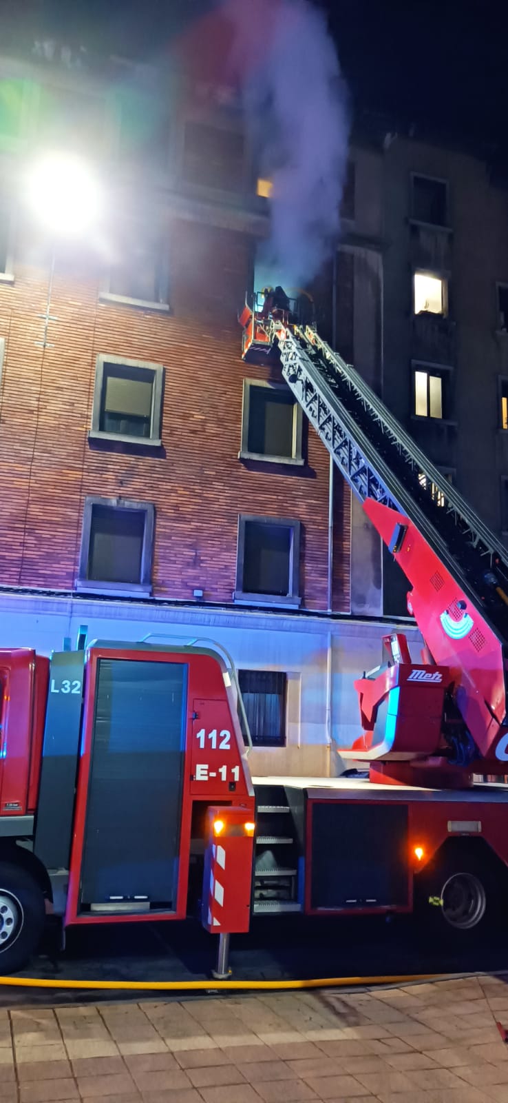 Una imagen de la intervención de los Bomberos.