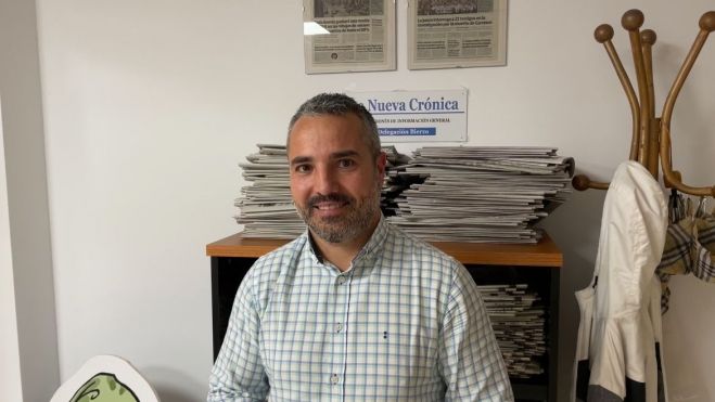 El concejal David Pacios en la sede de La Nueva Crónica de Ponferrada. | JAVIER FERNÁNDEZ El concejal David Pacios en la sede de La Nueva Crónica de Ponferrada. | JAVIER FERNÁNDEZ