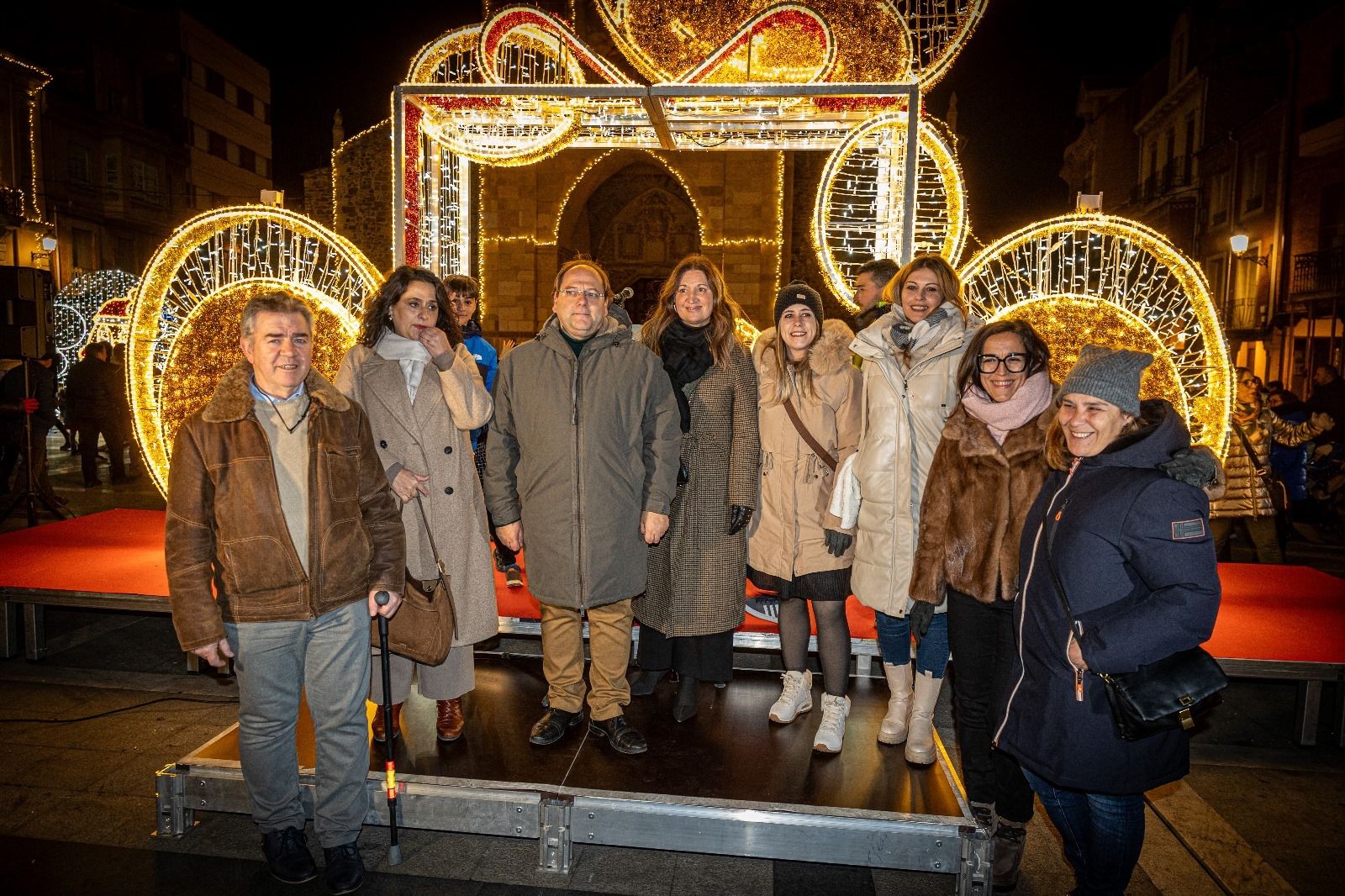 Encendido de luces de Navidad en La Bañeza. | L.N.C.