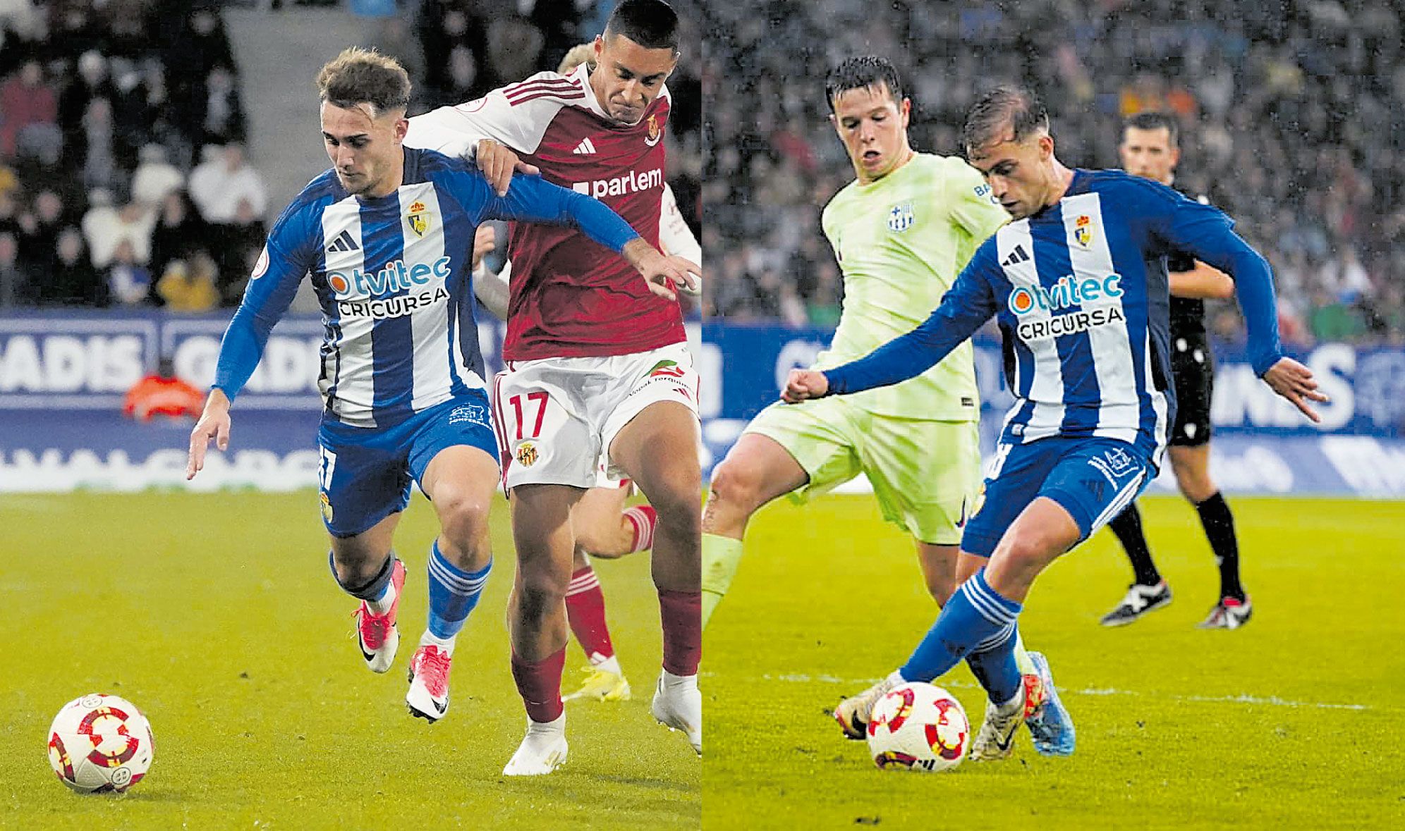 Los dos laterales de la Deportiva son también muy importantes en la faceta ofensiva del equipo. SDP