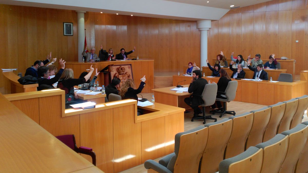 Momento en el que todos los concejales han votado a favor de esta propuesta de Ciudadanos sobre Serfunle. | L.N.C.