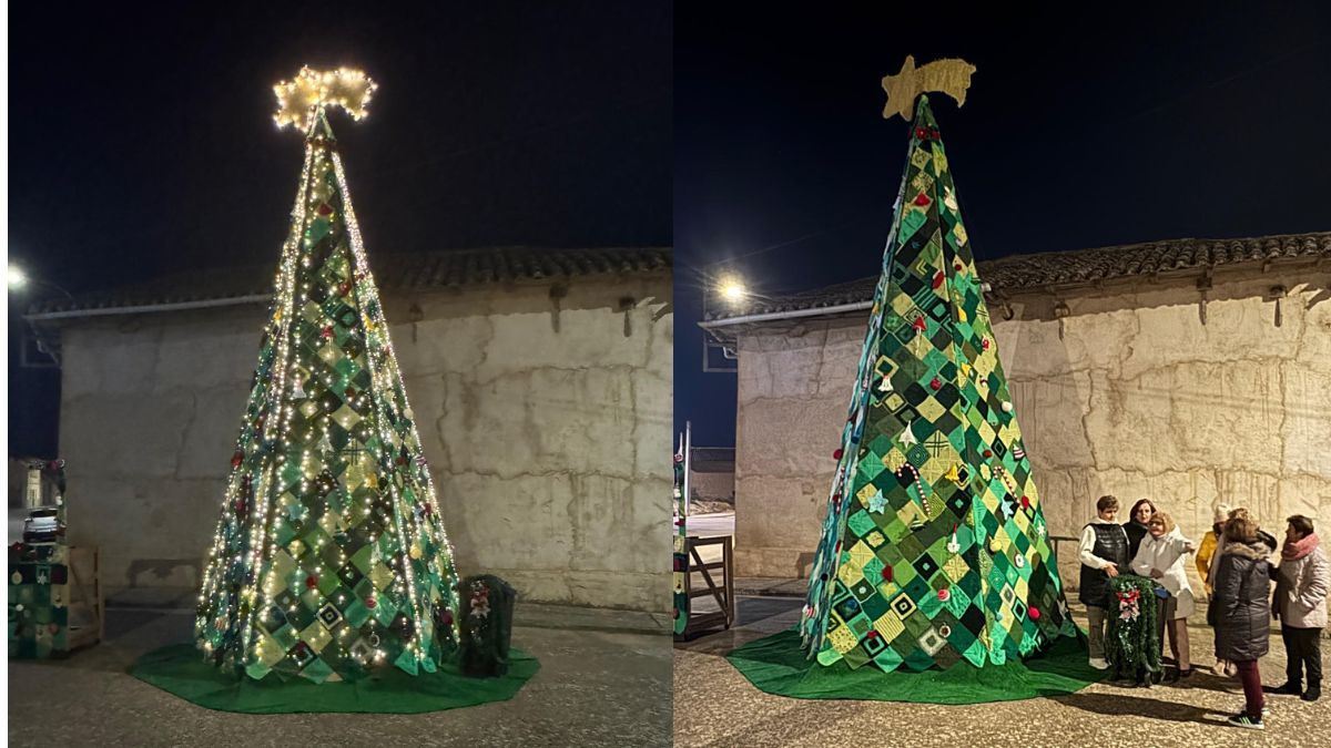 El árbol de ganchillo de Gusendos de los Oteros. | L.N.C.