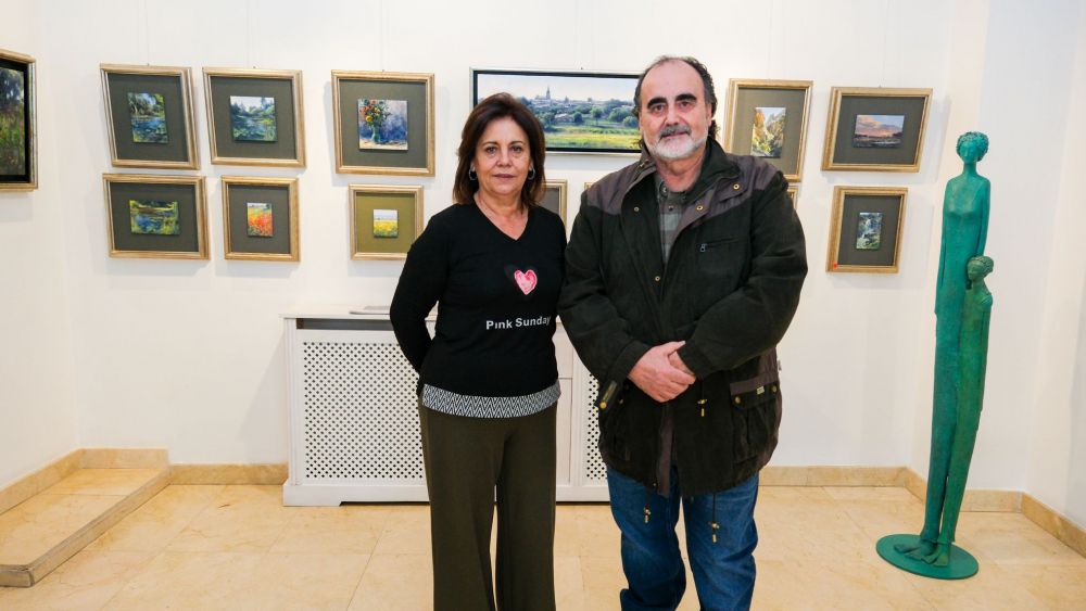 Fermín García Sevilla y Gelines en la galería Alemi. | VICENTE GARCÍA Fermín García Sevilla y Gelines en la galería Alemi. | VICENTE GARCÍA
