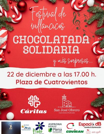 Cartel de la IV chocolatada solidaria en Cuatrovientos. Cartel de la IV chocolatada solidaria en Cuatrovientos.