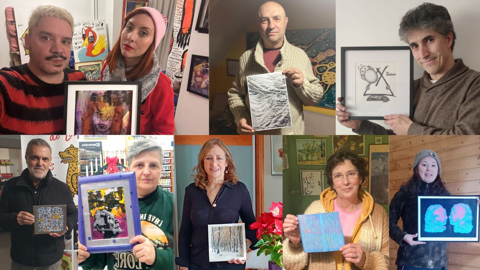 Algunos de los participantes en la cuarta edición de este 'Amigo invisible'. | L.N.C.