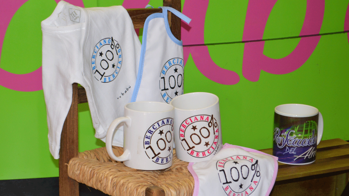 Bodis, baberos, camisetas y tazas 100% bercianas, creadas por Sonia Arnaz. | D.M. Bodis, baberos, camisetas y tazas 100% bercianas, creadas por Sonia Arnaz. | D.M.