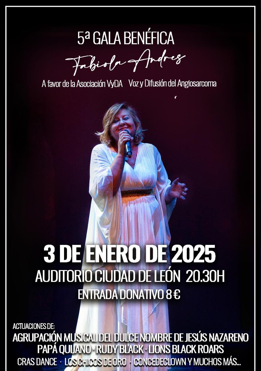 Cartel anunciador de 'Gala benéfica Fabiola Andrés'. | LNC