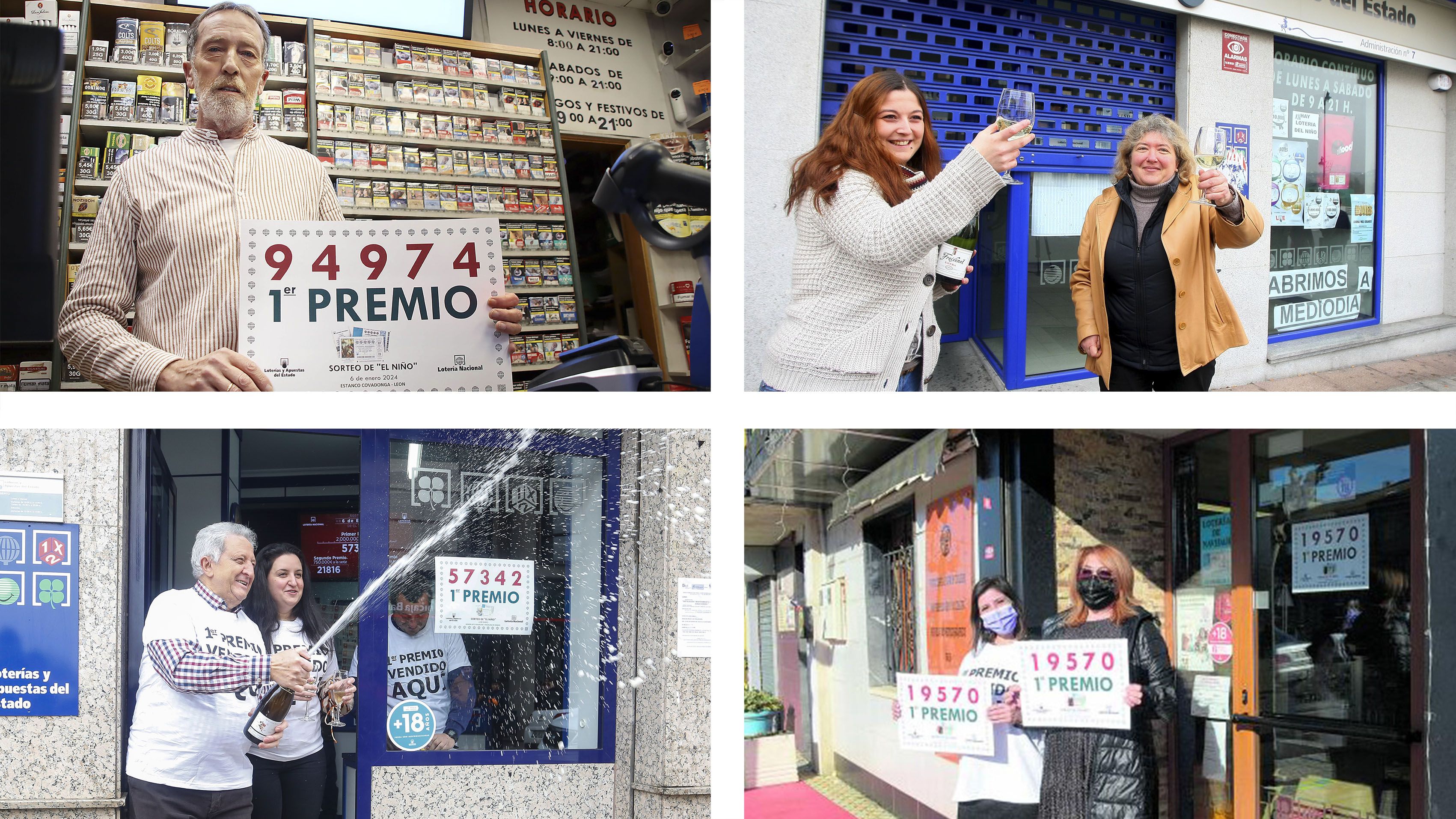 Los últimos primeros premios de 'El Niño' en la provincia de León. | L.N.C.