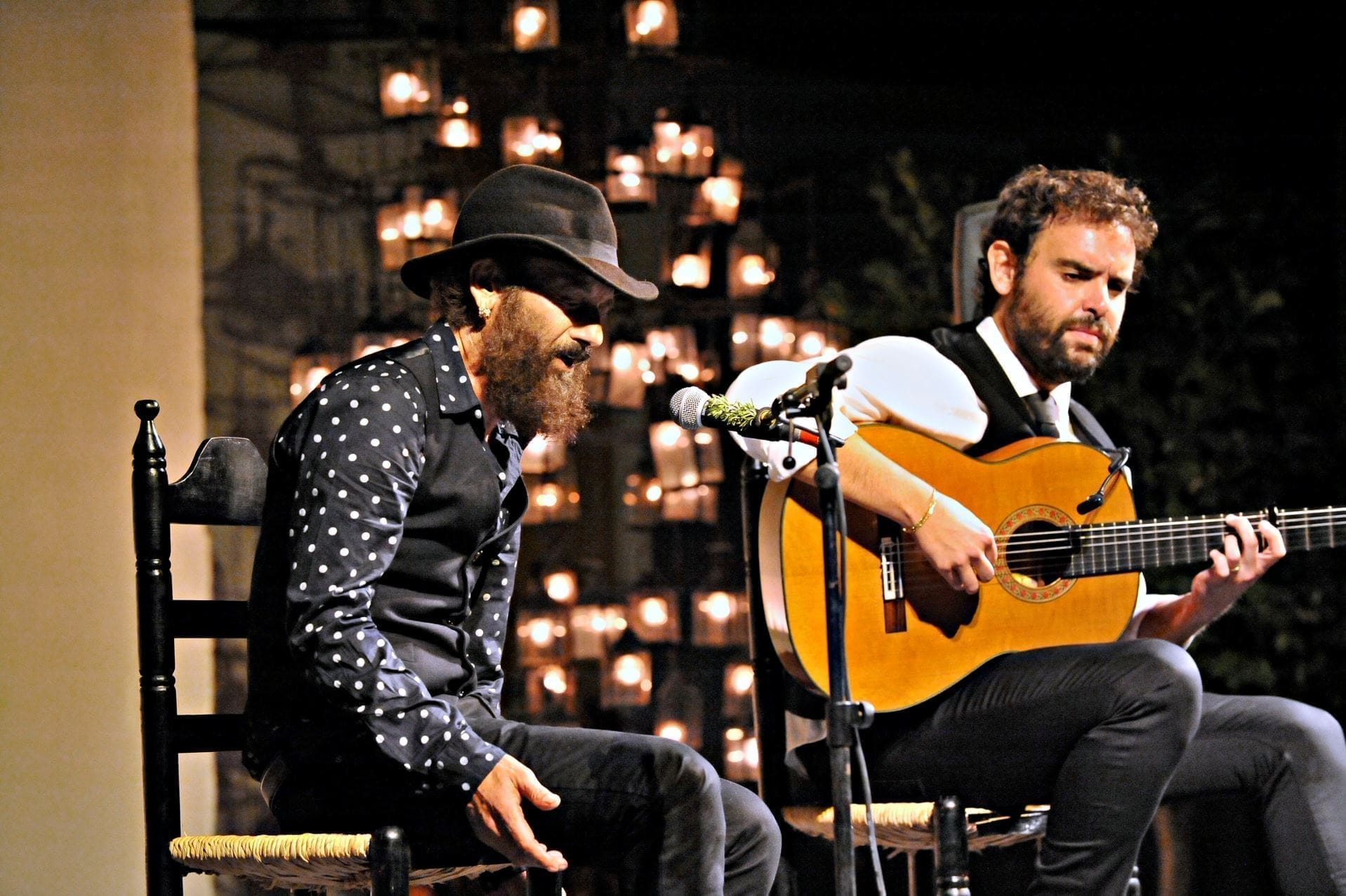 Imagen de archivo de un concierto de Duquende, a la izquierda. | ANTONIO MORENO (EXPO FLAMENCO)