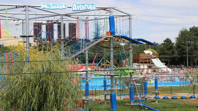 Vista del Mr Shark Aven5tura park junto al complejo acuático. | L.N.C.