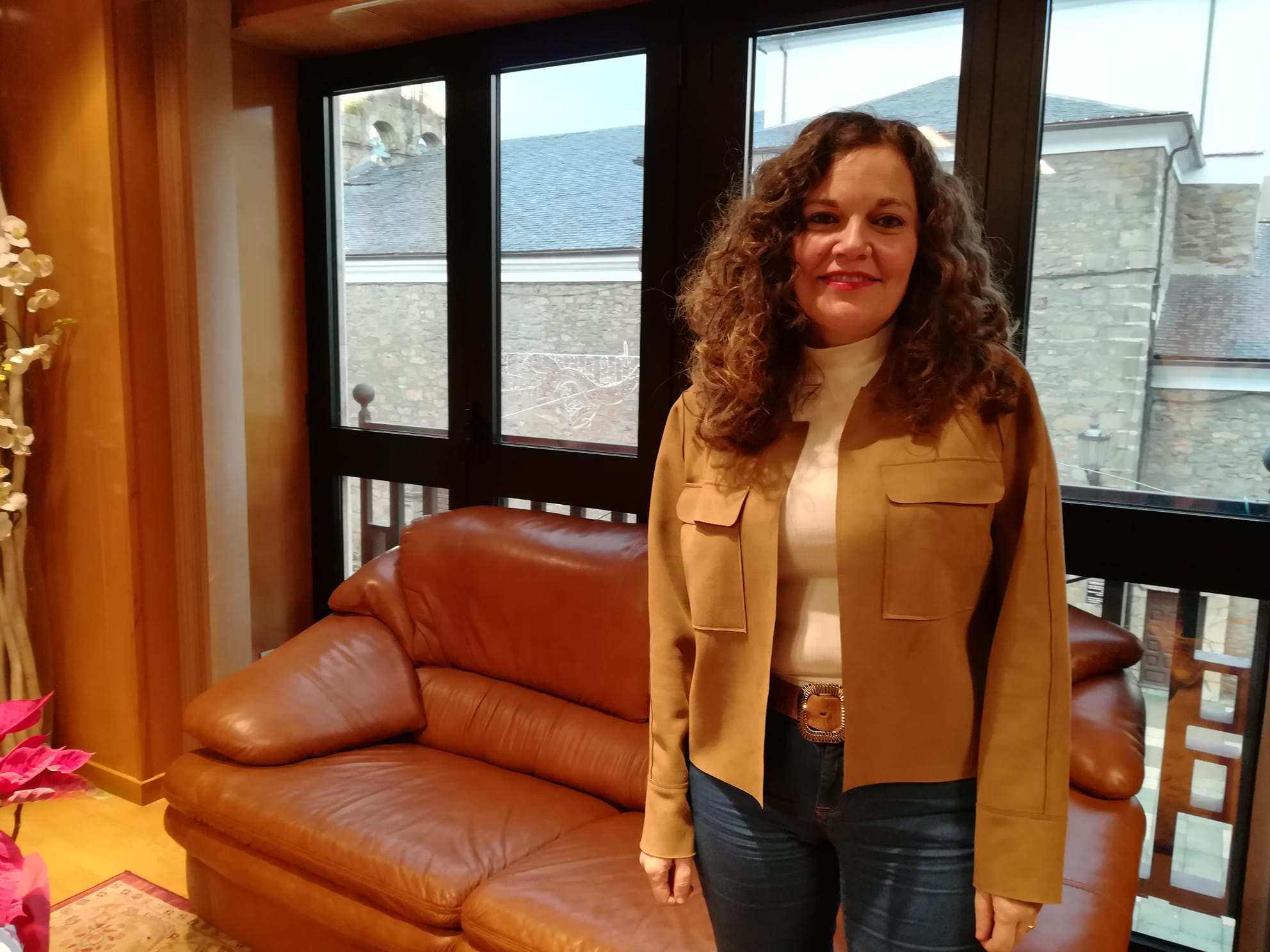 Cao, alcaldesa de Bembibre en el Ayuntamiento que encabeza. | MAR IGLESIAS