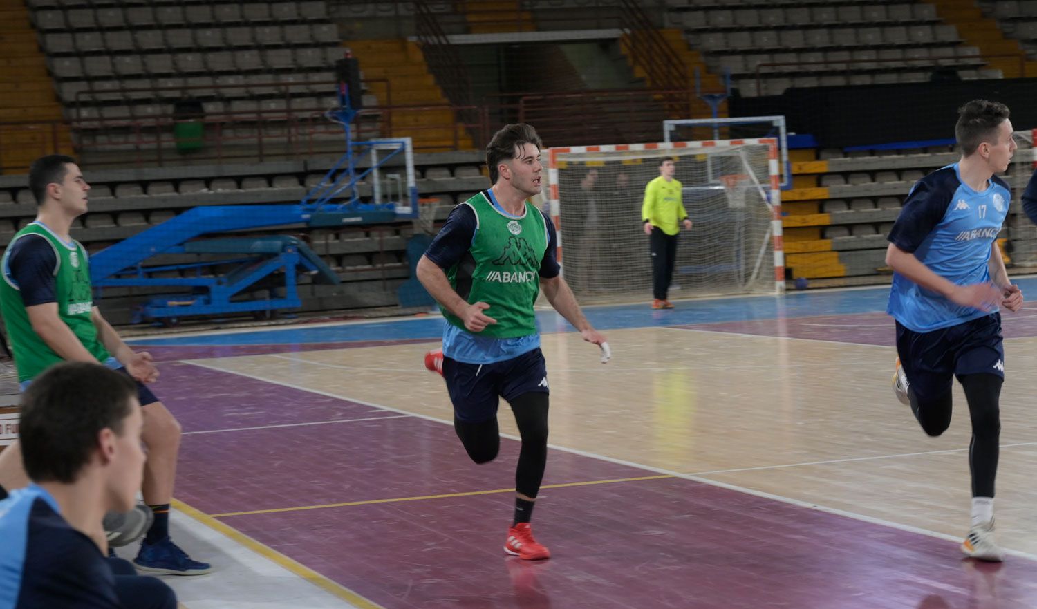 Carlos Álvarez, durante el entrenamiento de este martes en el Palacio de Deportes. | MAURICIO PEÑA