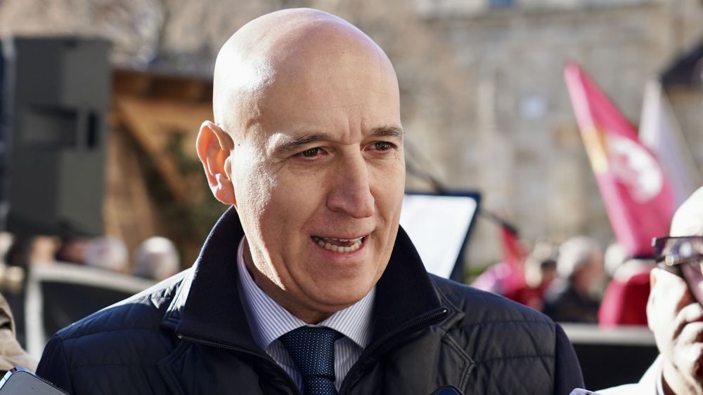 El alcalde de León, José Antonio Diez, durante una comparecencia ante los medios de comunicación. | CAMPILLO (ICAL)