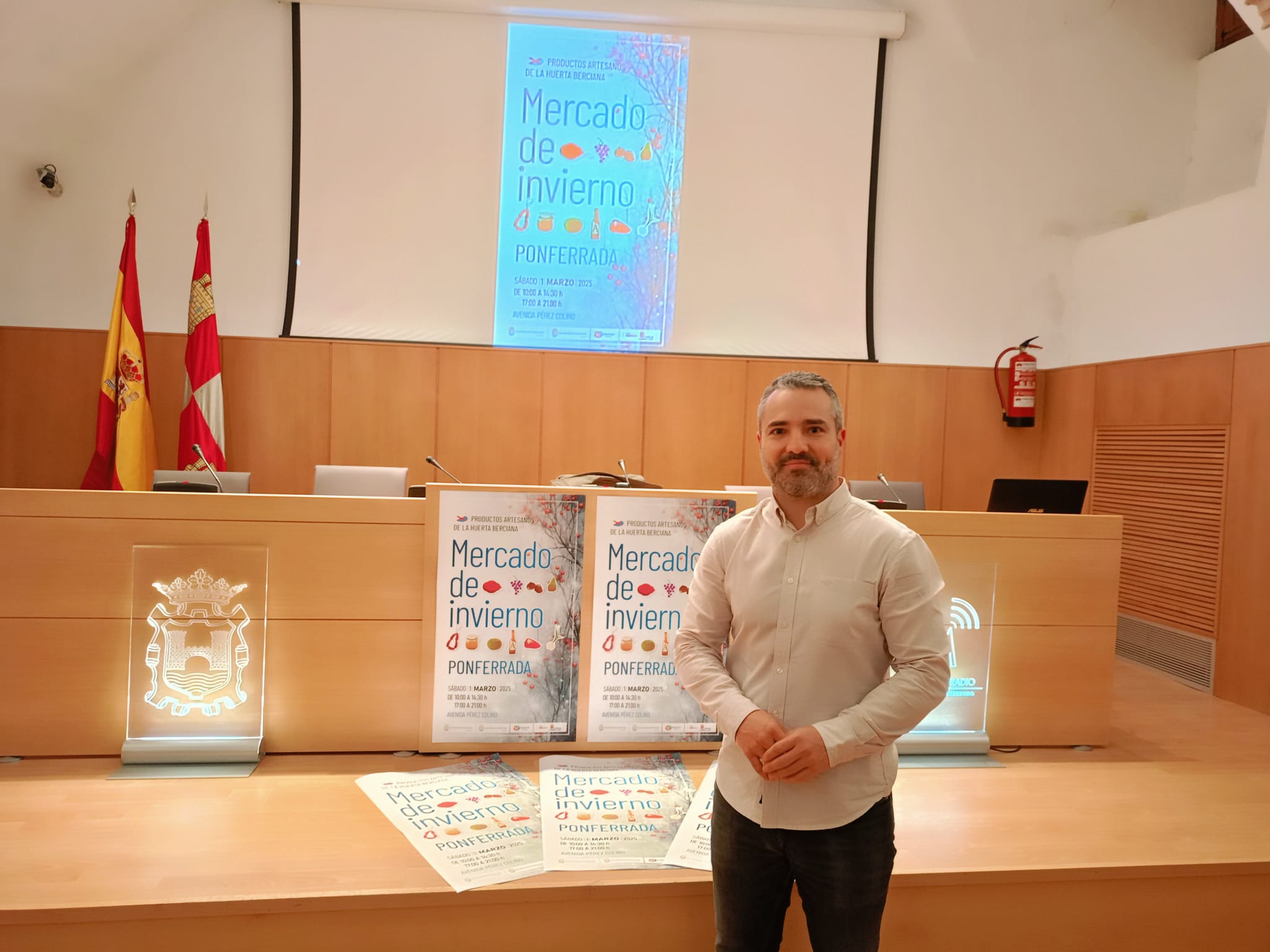 Pacios en la presentación del Mercado de Invierno. 