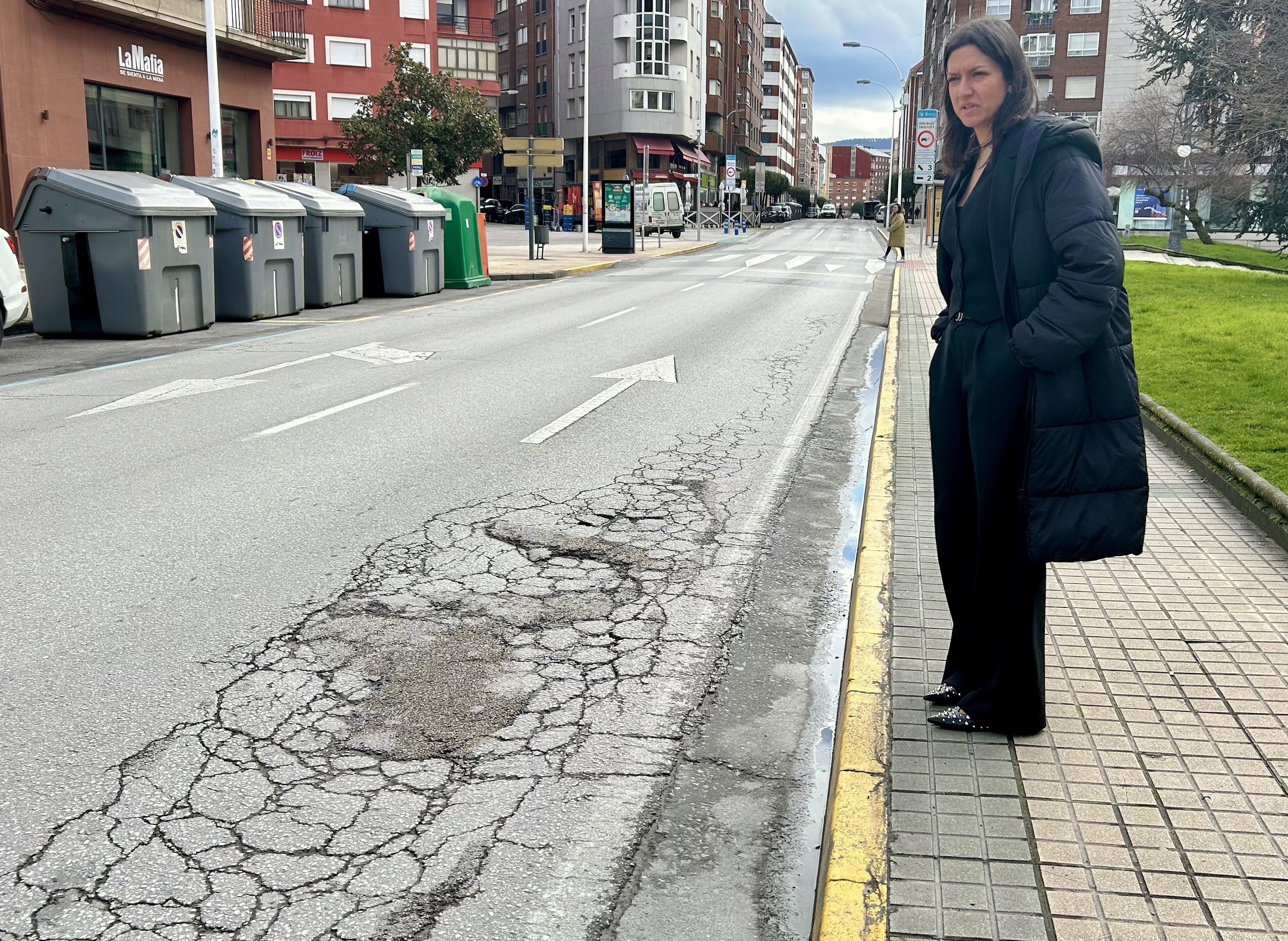 Estado de la zona que se va a reparar en la avenida del Castillo.