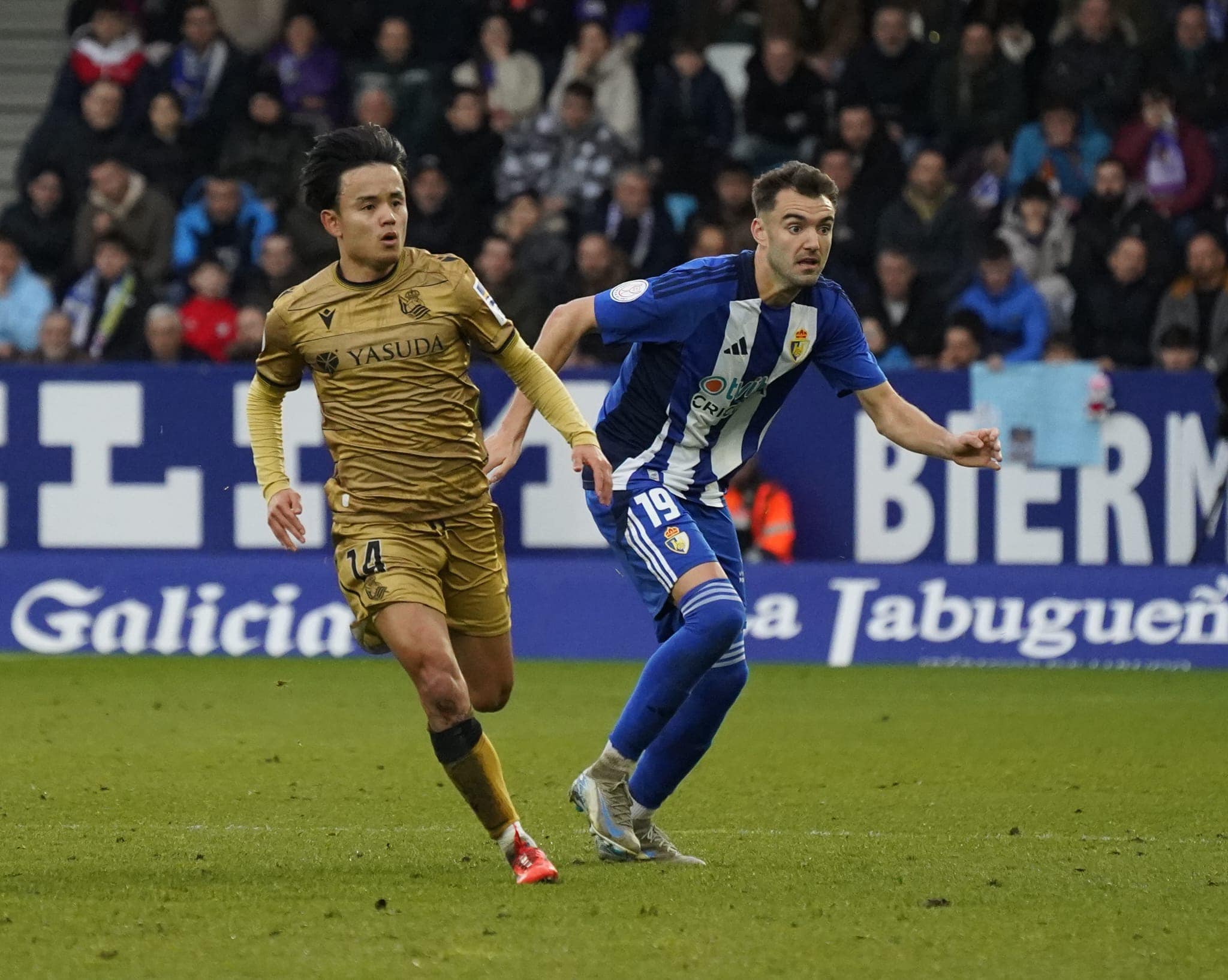 Andoni durante el partido de Copa del Rey contra la Real Sociedad. PONFERRADINA