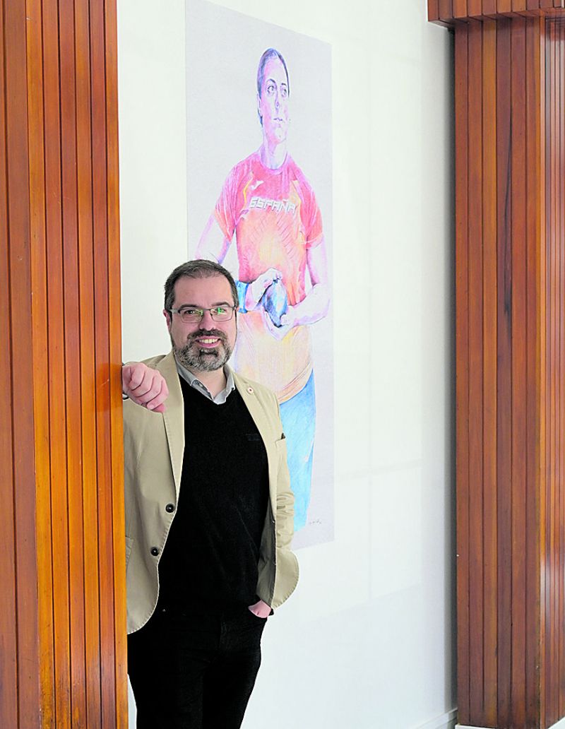 El artista cántabro Diego Agudo Pinilla emula en sus ilustraciones el movimiento de sus personajes. MAURICIO PEÑA El artista cántabro Diego Agudo Pinilla emula en sus ilustraciones el movimiento de sus personajes. MAURICIO PEÑA
