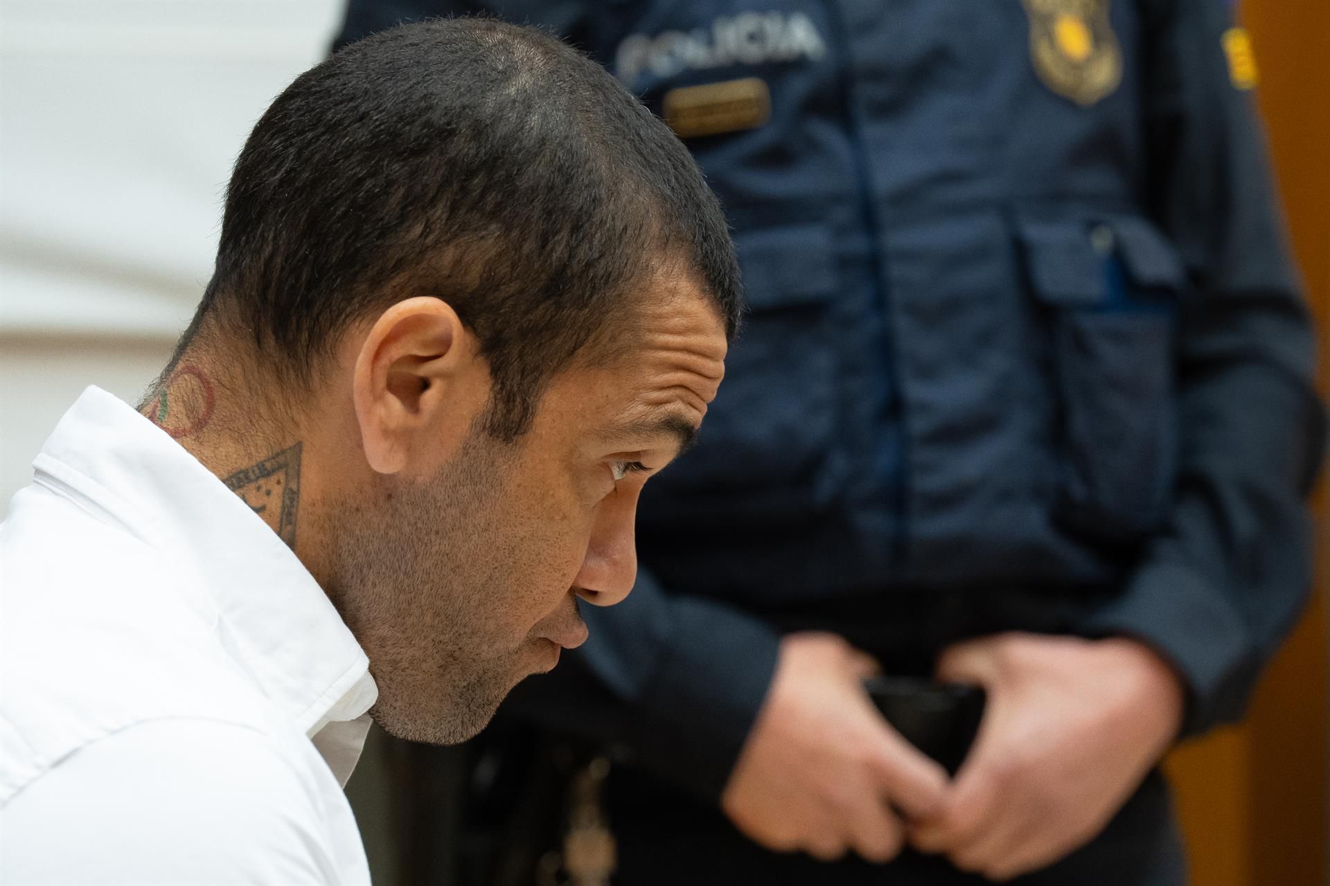 Dani Alves, durante su juicio. | EUROPA PRESS