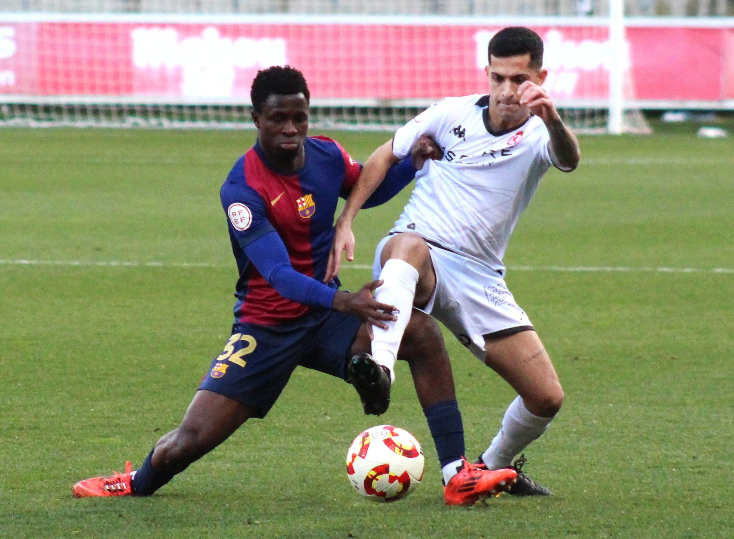 Bicho durante el partido de ida ante el Barcelona B en el Reino de León. CULTURAL