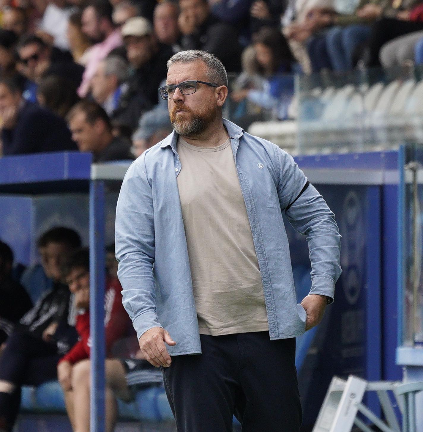 Javi Rey durante el partido ante el Real Unión. PONFERRADINA