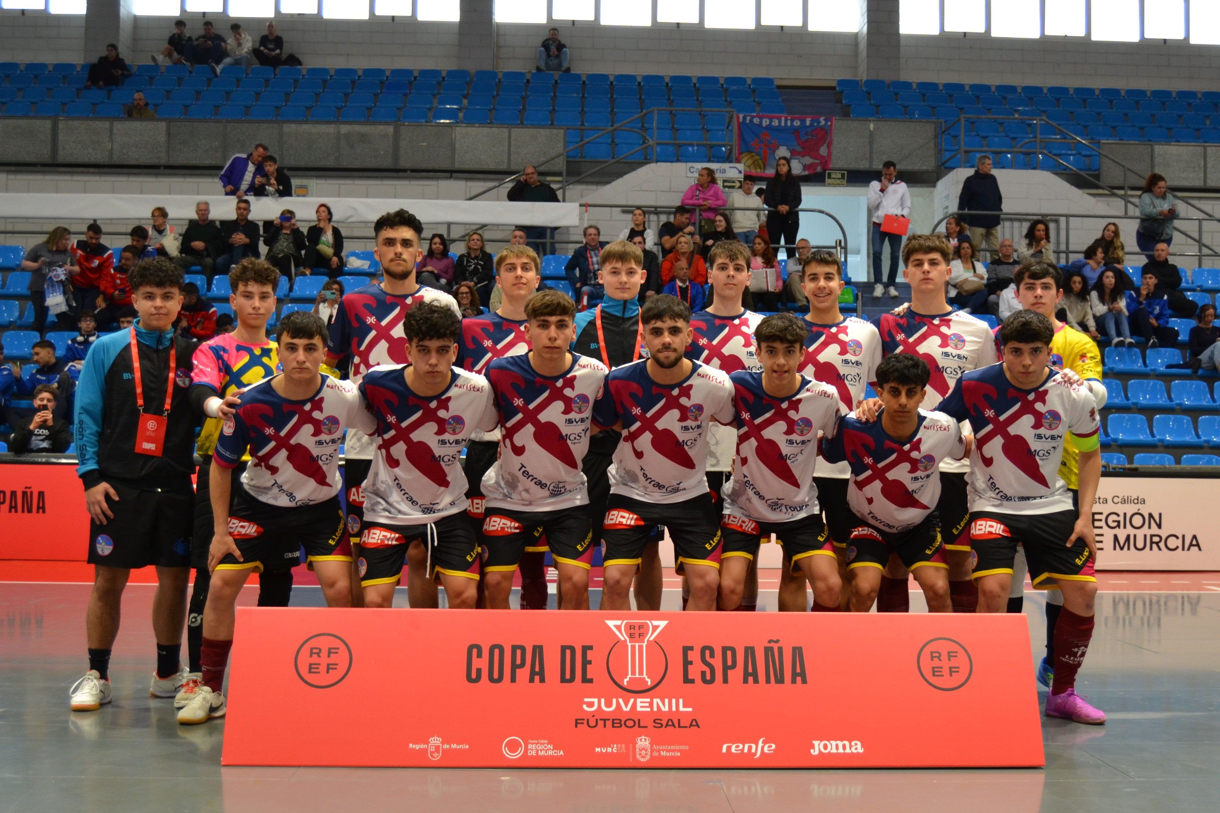 Plantilla del Trepalio en su debut en la Copa España. FUTSAL RFEF