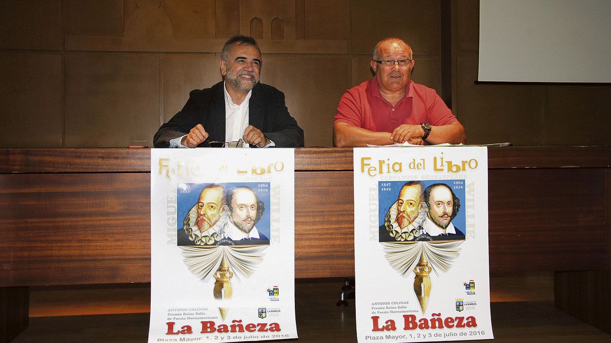 José Miguel Palazuelo y Tomás Gallego, este viernes durante la presentación de la feria. | ABAJO