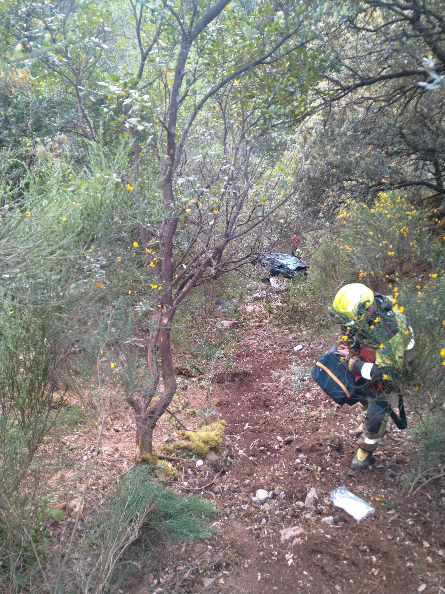 Rescate del ponferradino de 29 años. | BOMBEROS PONFERRADA
