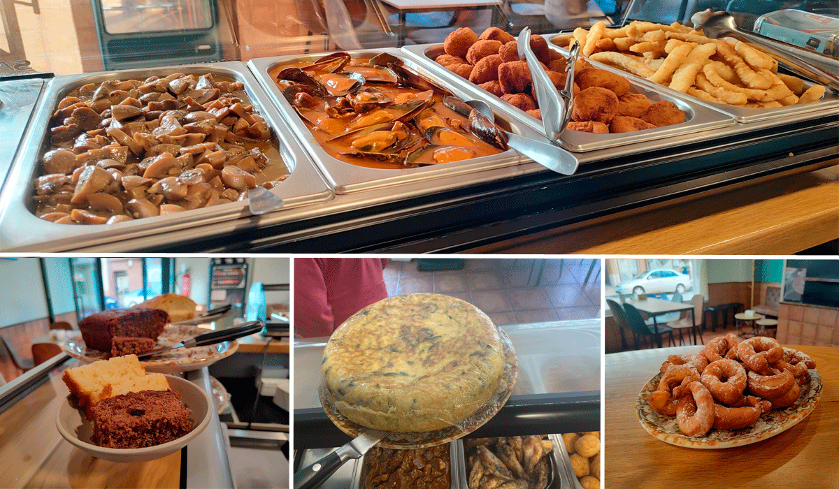 Variedad de tapas y pinchos que ofrece e Bar Alegre.