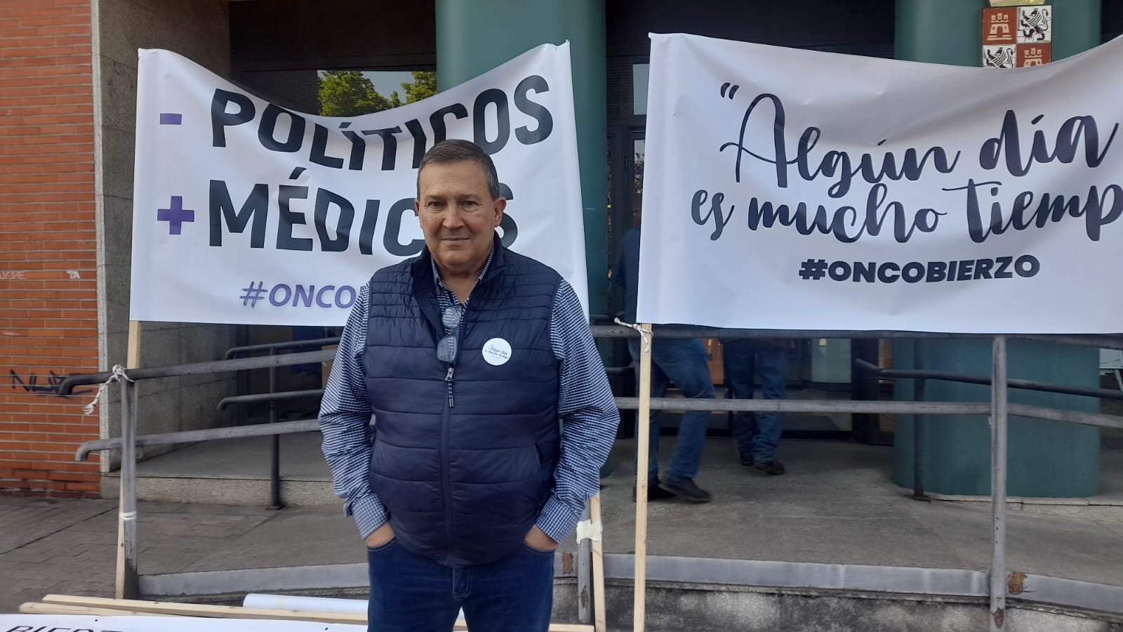 Gago en la última movilización de Oncobierzo. | MAR IGLESIAS